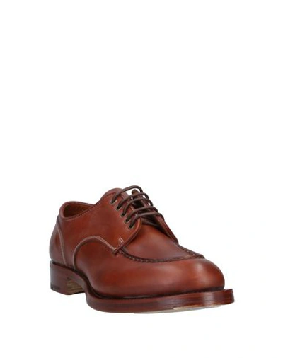 Shop Santoni Edited By Marco Zanini Lace-up Shoes In Cocoa