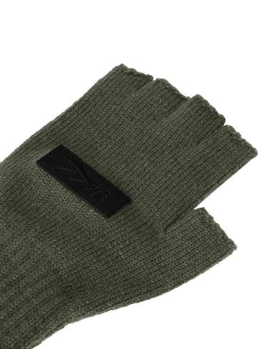 Shop Victoria Beckham Gloves In Military Green
