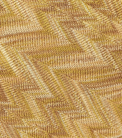 Shop Missoni Knitted Headband In Yellow