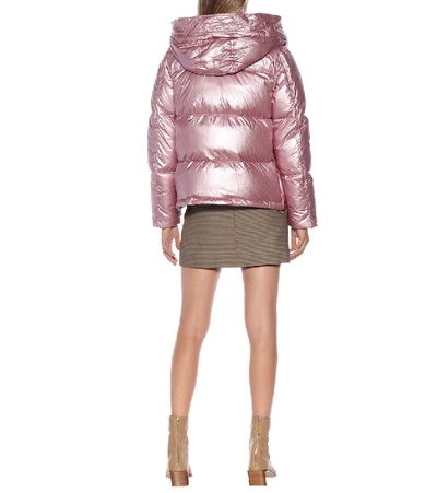 Shop Kenzo Quilted Puffer Jacket In Pink