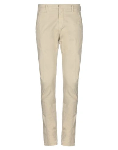 Shop Dondup Casual Pants In Beige