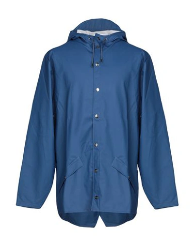Shop Rains Overcoats In Blue