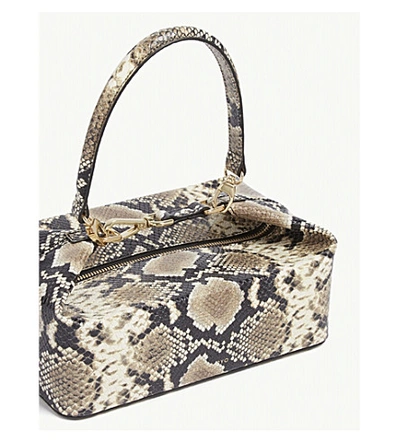 Shop Rejina Pyo Olivia Croc-embossed Bag In Brown Multi