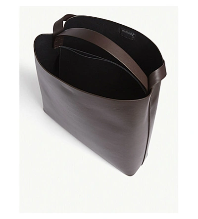 Shop Aesther Ekme Sac Leather Shoulder Bag In Espresso