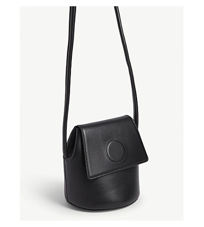 Shop Modern Weaving Petite Trapeze Cross-body Bag In Black