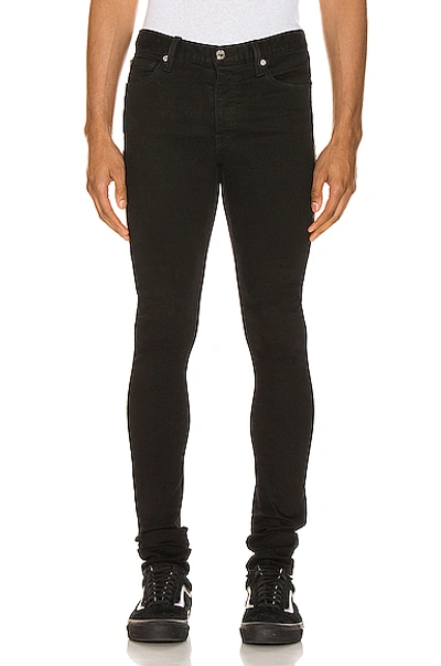 Shop Keiser Clark Racer Jean In Black & Leopard