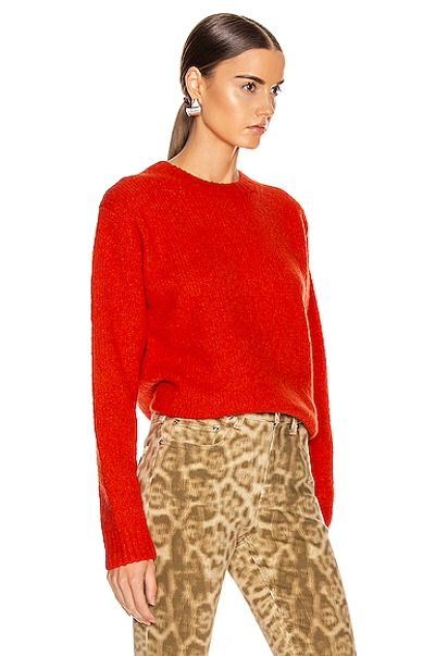 Shop Acne Studios Kiany Sweater In Poppy Red