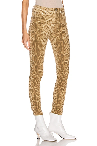 Shop Burberry Joline Leopard Jean In Beige