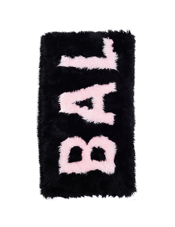 balenciaga fur scarf