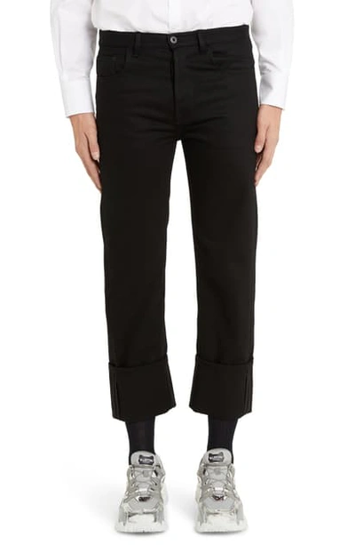 Shop Valentino 2099 Slim Straight Jeans In Black