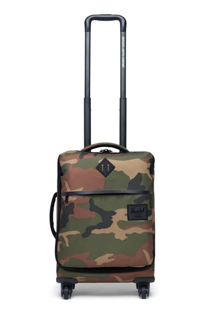 Shop Herschel Supply Co Highland 22-inch Wheeled Carry-on - Green In Woodland Camo