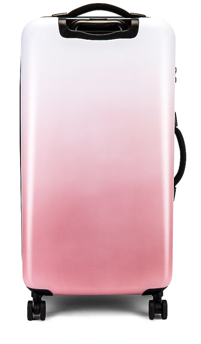 Shop Herschel Supply Co. Trade Large Suitcase In Pink. In Silver Birch & Ash Rose Gradient