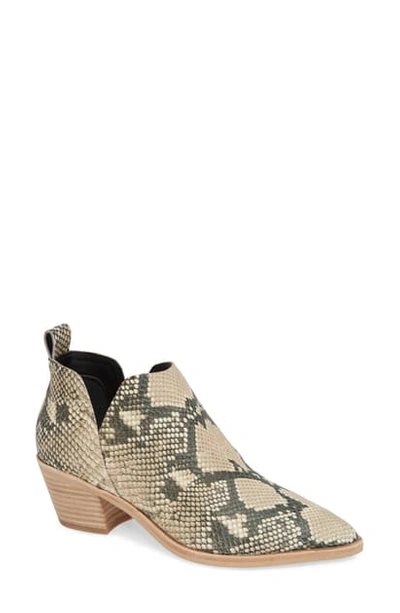 Shop Dolce Vita Sonni Pointy Toe Bootie In Snake Print Embossed Leather