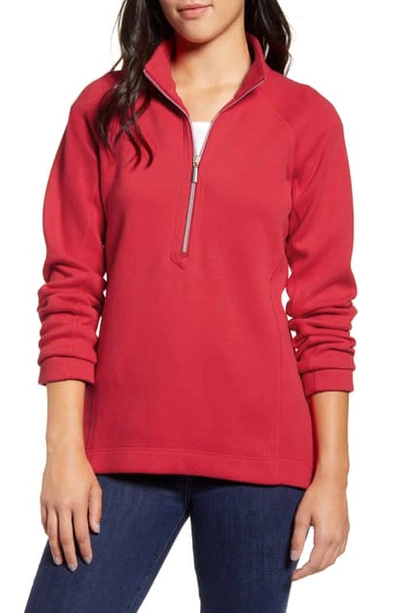 Shop Tommy Bahama New Aruba Zip Front Stretch Cotton Jacket In Blitz Red