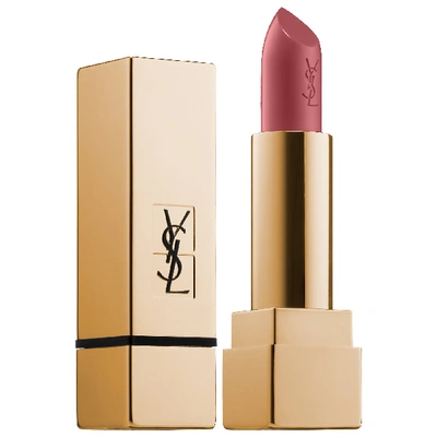 Shop Saint Laurent Rouge Pur Couture Satin Lipstick Collection 90 Prime Beige 0.13 oz/ 3.8 G In Gold