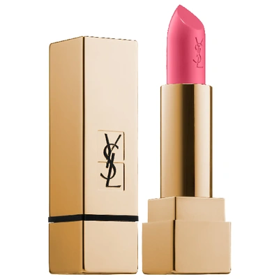 Shop Saint Laurent Rouge Pur Couture Satin Lipstick Collection 92 Rosewood Supreme 0.13 oz/ 3.8 G In Gold