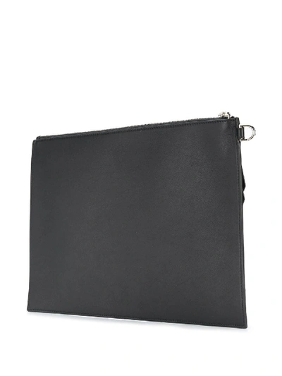 Shop Givenchy Emblem Large Pouch In Black