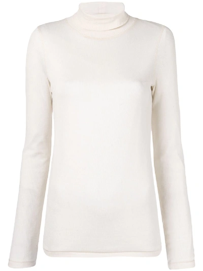 Shop Ami Alexandre Mattiussi Long Sleeve Sweater In White