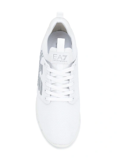 Shop Ea7 Logo Trainer In White