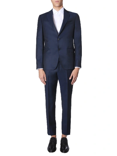 Shop Z Zegna Slim Fit Suit In Blu
