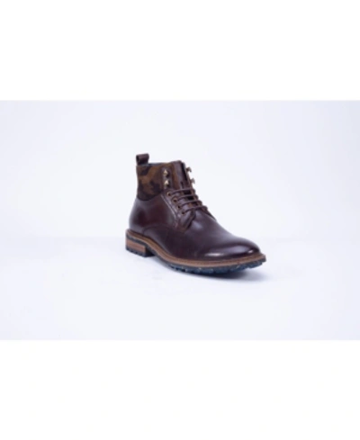 Shop English Laundry Men's Leather Lace Up Boot Men's Shoes In Brown