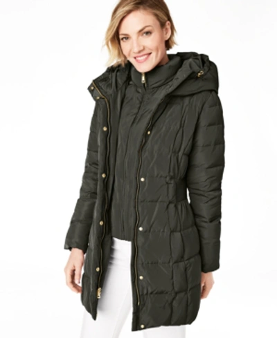 Cole Haan Petite Hooded Down Puffer Coat In Forest ModeSens