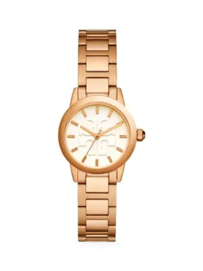 Shop Tory Burch Gigi Rose Goldtone Stainless Steel Bracelet Watch