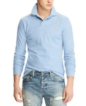 classic fit long sleeve polo ralph lauren