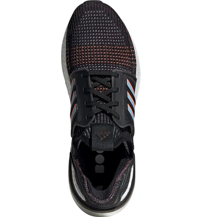 Shop Adidas Originals Ultraboost 19 Running Shoe In Core Black/ Glow Blue