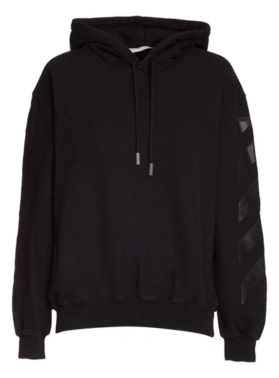 Shop Off-white Hoodie With Print In Nero