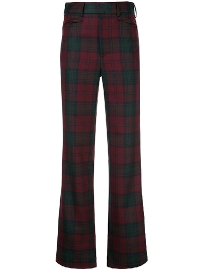 Shop R13 Checked Straight In Maroon Plaid