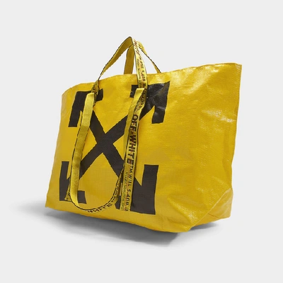 Shop Off-white Arrows Tote Bag In Yellow