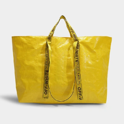 Shop Off-white Arrows Tote Bag In Yellow