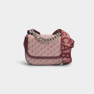 Shop Stella Mccartney Monogram Shoulder Bag In Pink