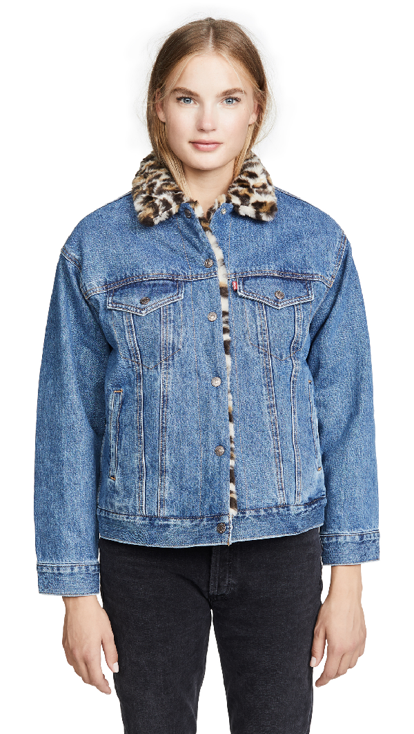 levi's leopard jacket