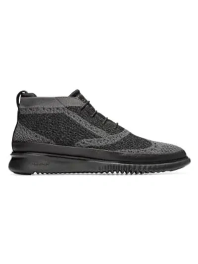 Shop Cole Haan Zerogrand Stitchlite Chukka Sneakers In Black