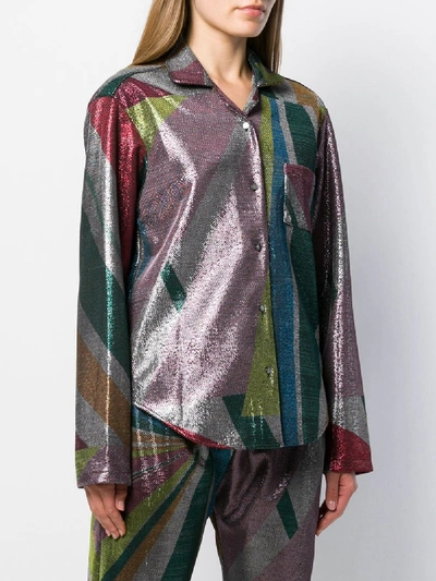 Shop Mira Mikati Geometric Printed Shirt In Multicolor