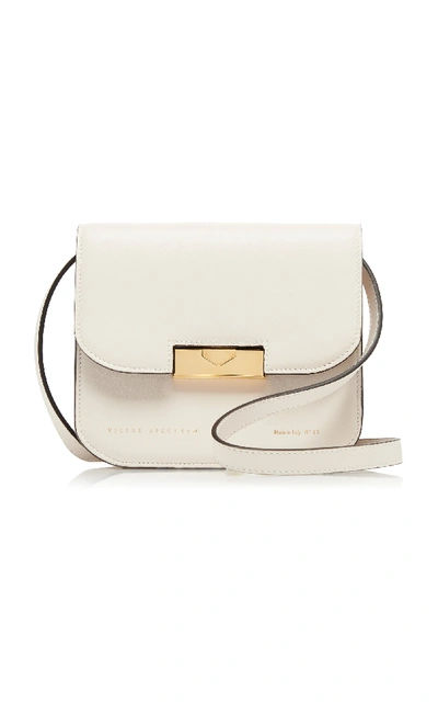 Shop Victoria Beckham Eva Leather Shoulder Bag In White