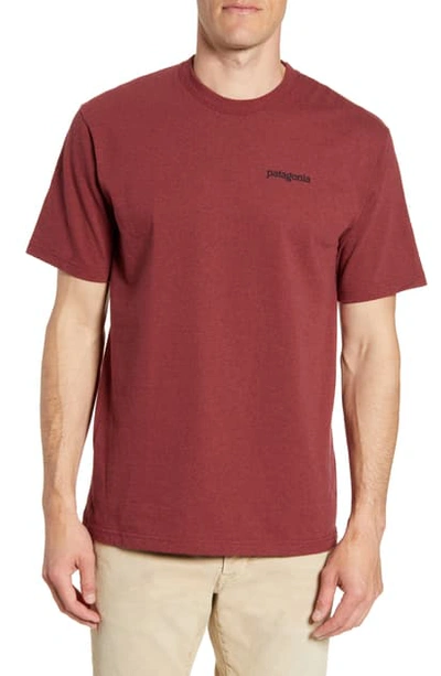 Shop Patagonia Fitz Roy Horizons Graphic Responsibili-tee T-shirt In Oxide Red