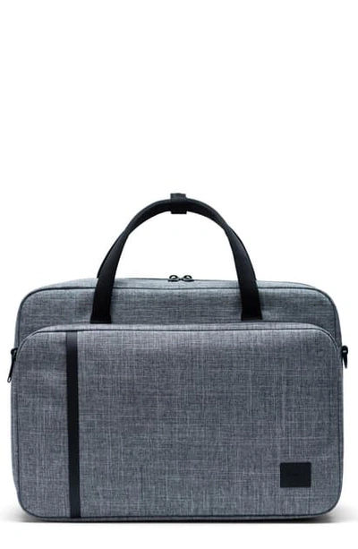 Shop Herschel Supply Co Gibson Travel Briefcase - Grey In Raven Crosshatch