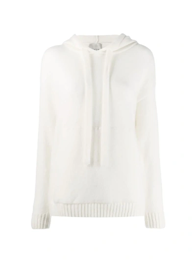 Shop Laneus Knitted Hoodie In White
