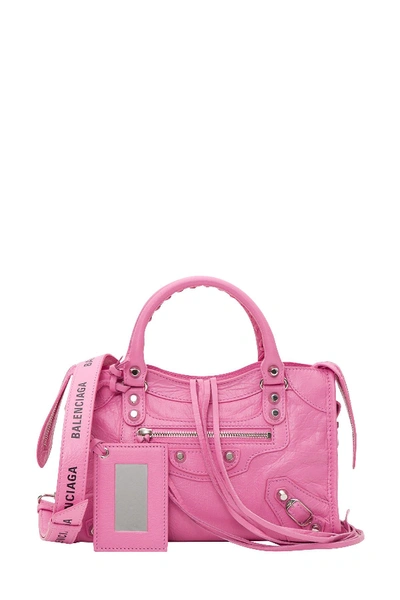 Shop Balenciaga Pink Leather Handbag