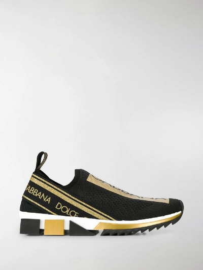 Shop Dolce & Gabbana Logo Sneaker In Black