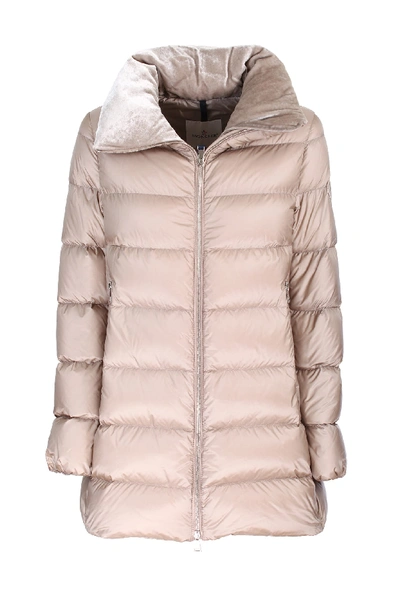 Shop Moncler Giaccone Torcon In Beige
