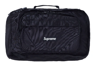 Pre-owned Supreme Duffle Bag (fw19) Black