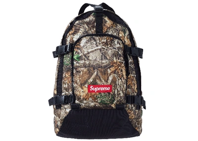 Pre-owned Supreme Backpack (fw19) Real Tree Camo