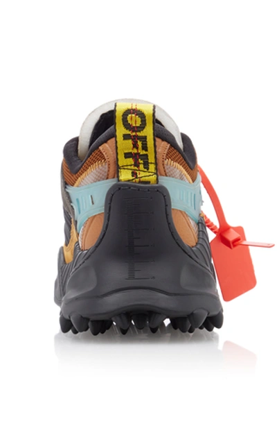 Shop Off-white Odsy Leather And Mesh Sneakers In Black