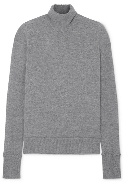 Shop Amiri Cashmere Turtleneck Sweater In Gray
