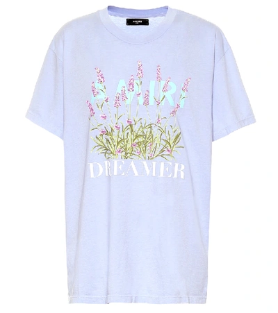 Shop Amiri Flower Dreamer Cotton T-shirt In Blue