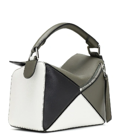 Shop Loewe Puzzle Small Leather Shoulder Bag In Multicoloured